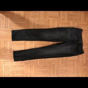American Eagle black fade high waist skinny jeans